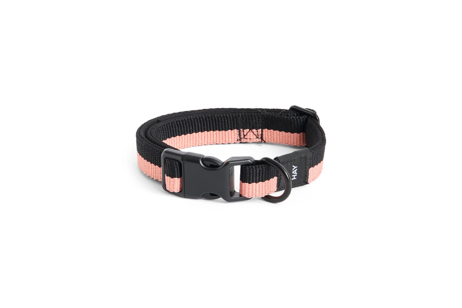 Flat hundehalsbånd - Pink