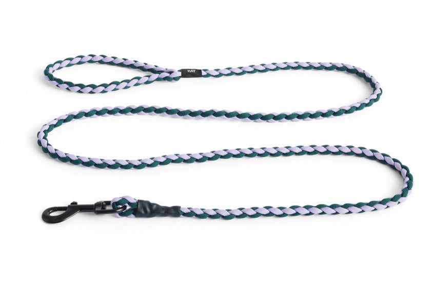 Braided hundesnor - Lavendel/grøn