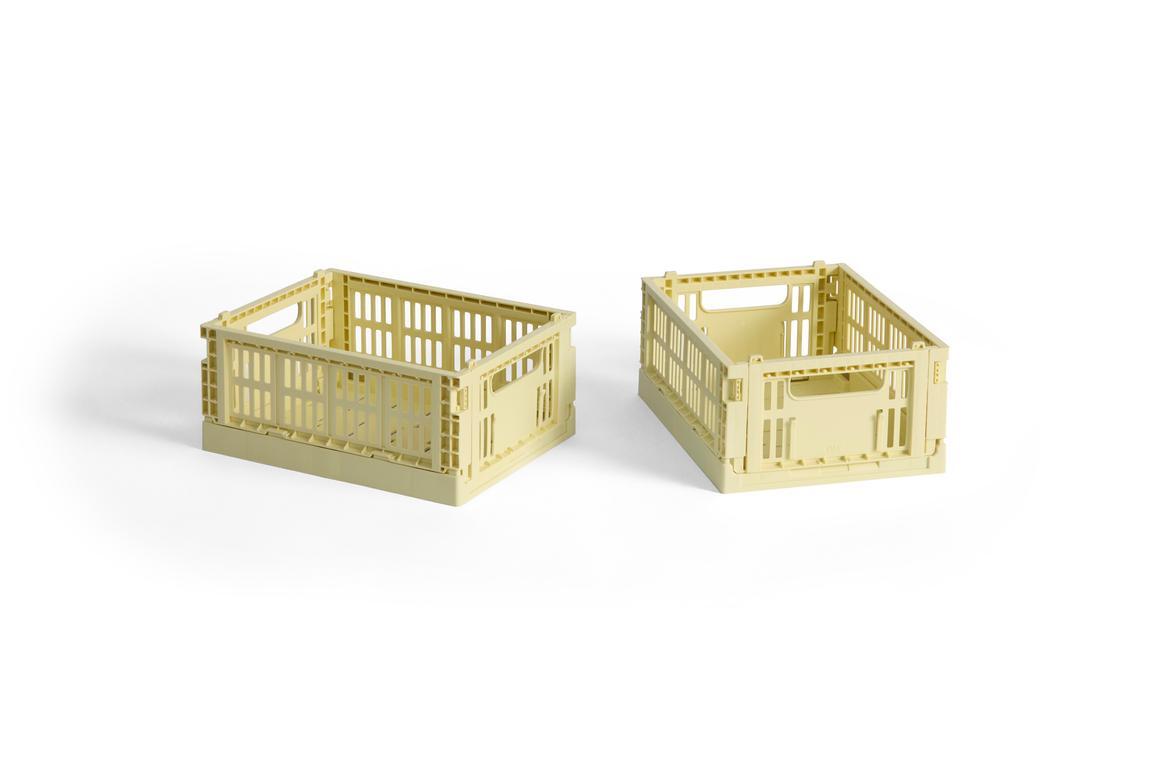 Colour Crate Mini kasse, 2 stk - Light yellow
