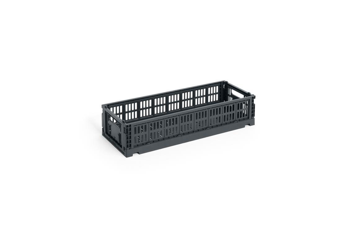 Colour Crate Oblong kasse, mini - Charcoal