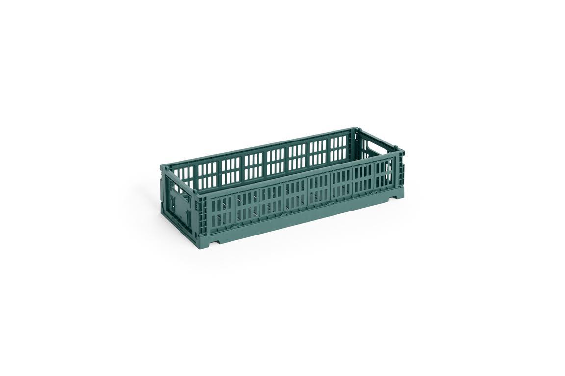 Colour Crate Oblong kasse, mini - Dark green