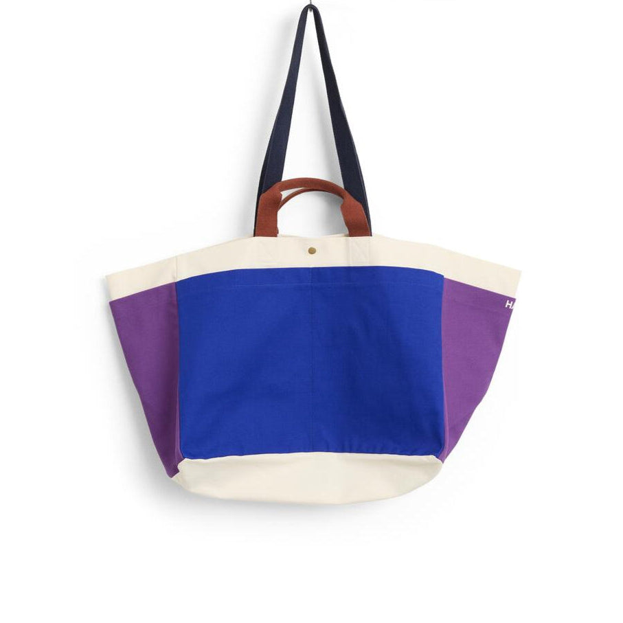 Weekendtaske, medium - Electric blue multi