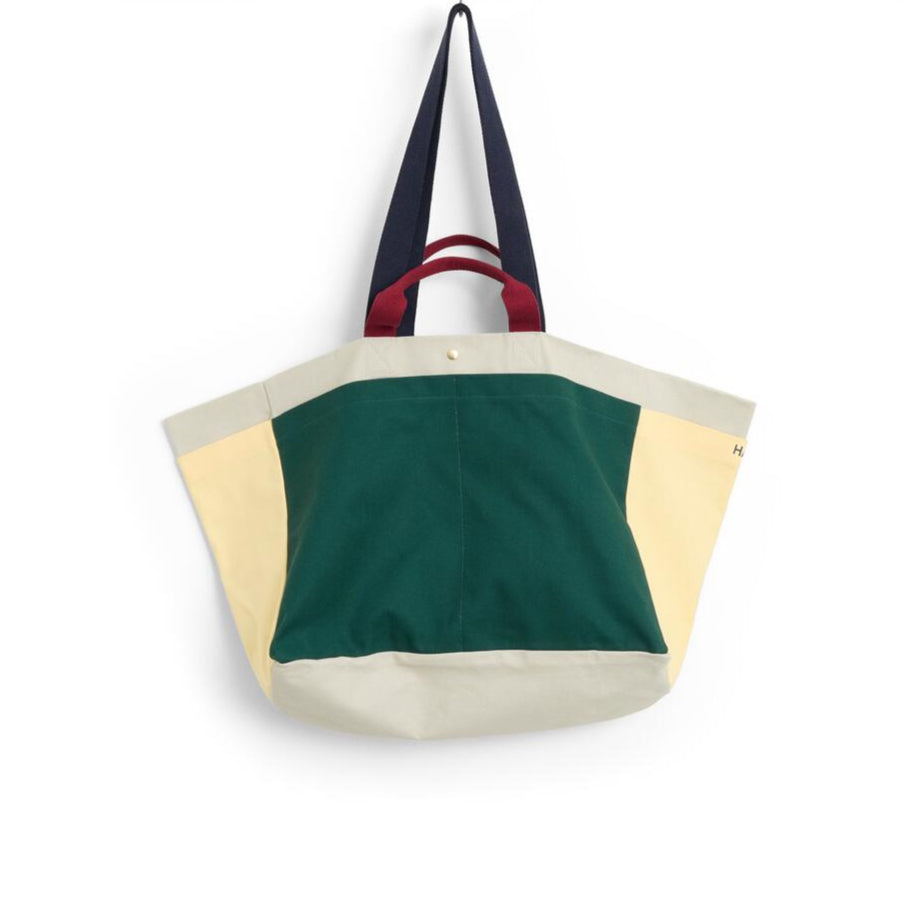Weekendtaske, Medium - Dark green multi