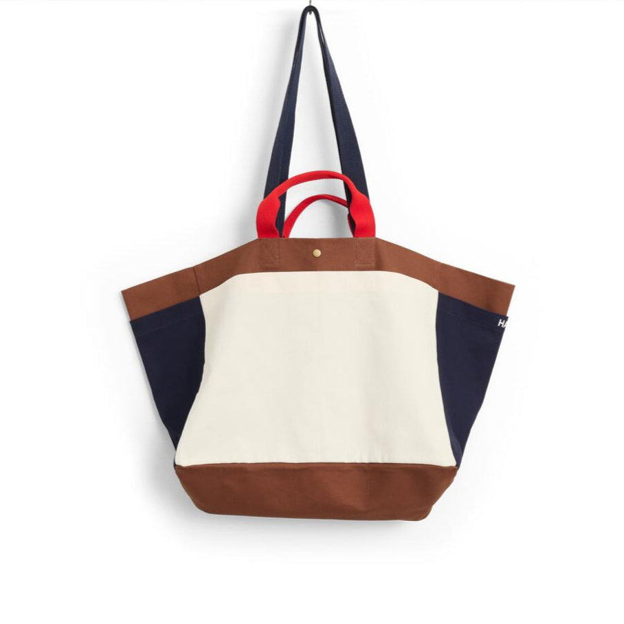Weekendtaske, Medium - Cream Multi