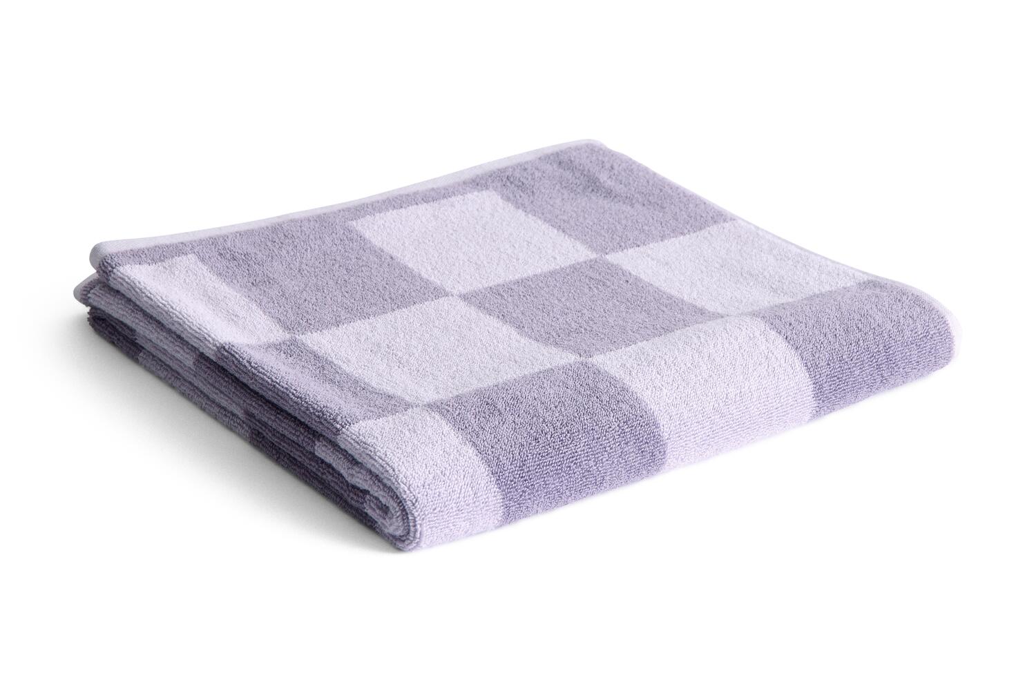 Check håndklæde - Lavender