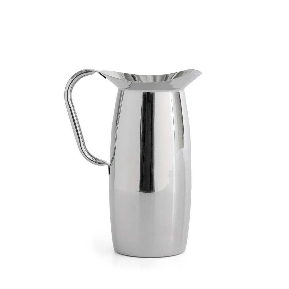 Indian Steel Pitcher, Tall - Sølvfarvet