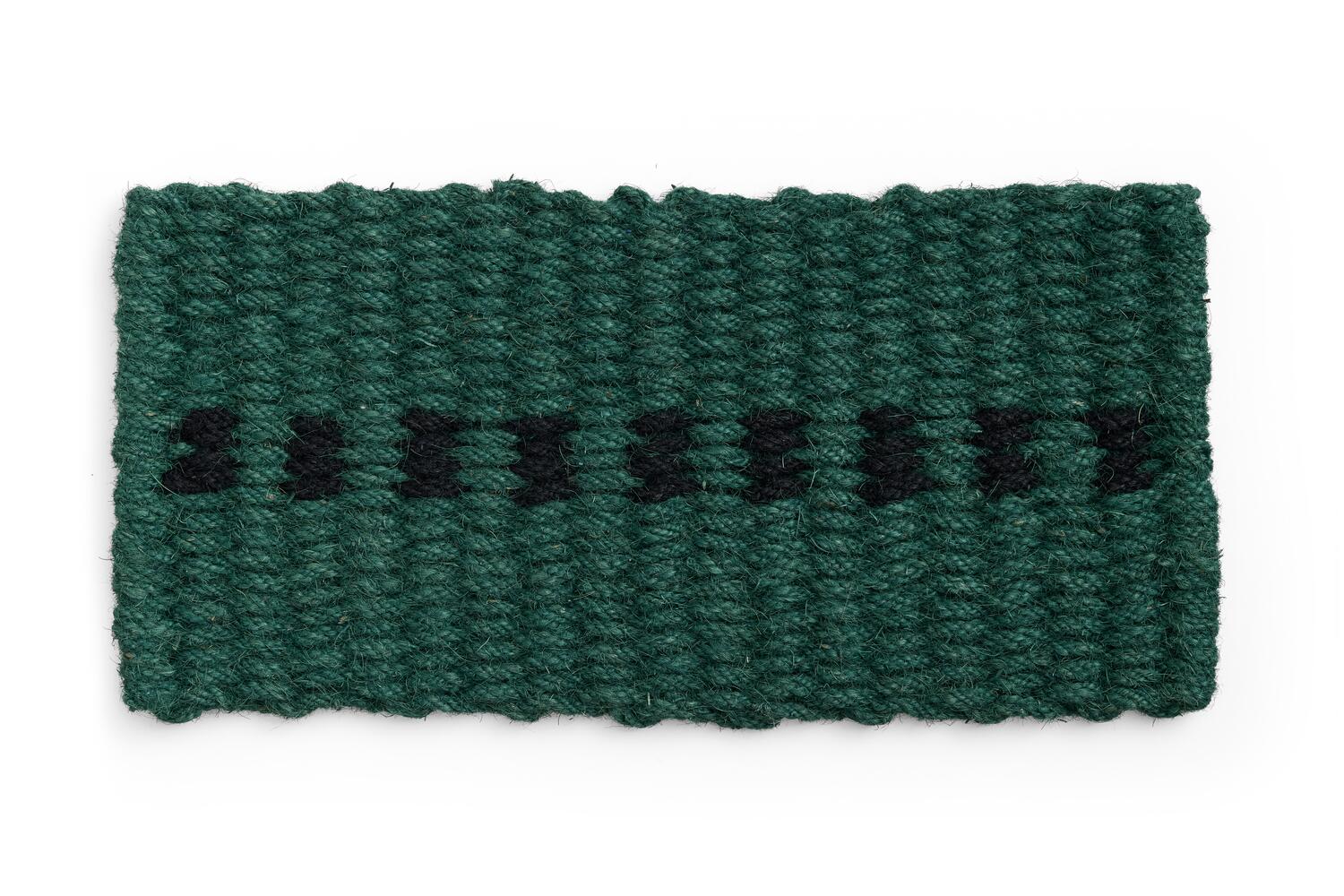 Coco dot dørmåtte, Mørkegrøn - B40 x L80 cm.