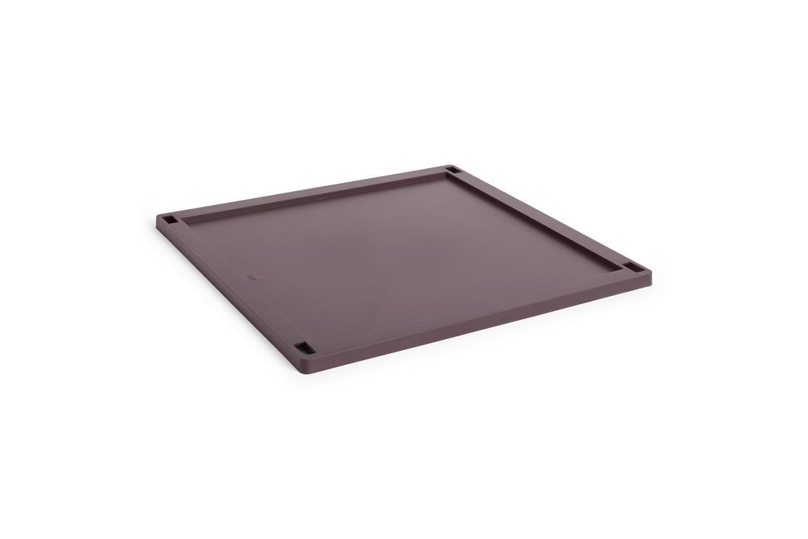 Colour Crate Plastic Square låg - Bordeaux