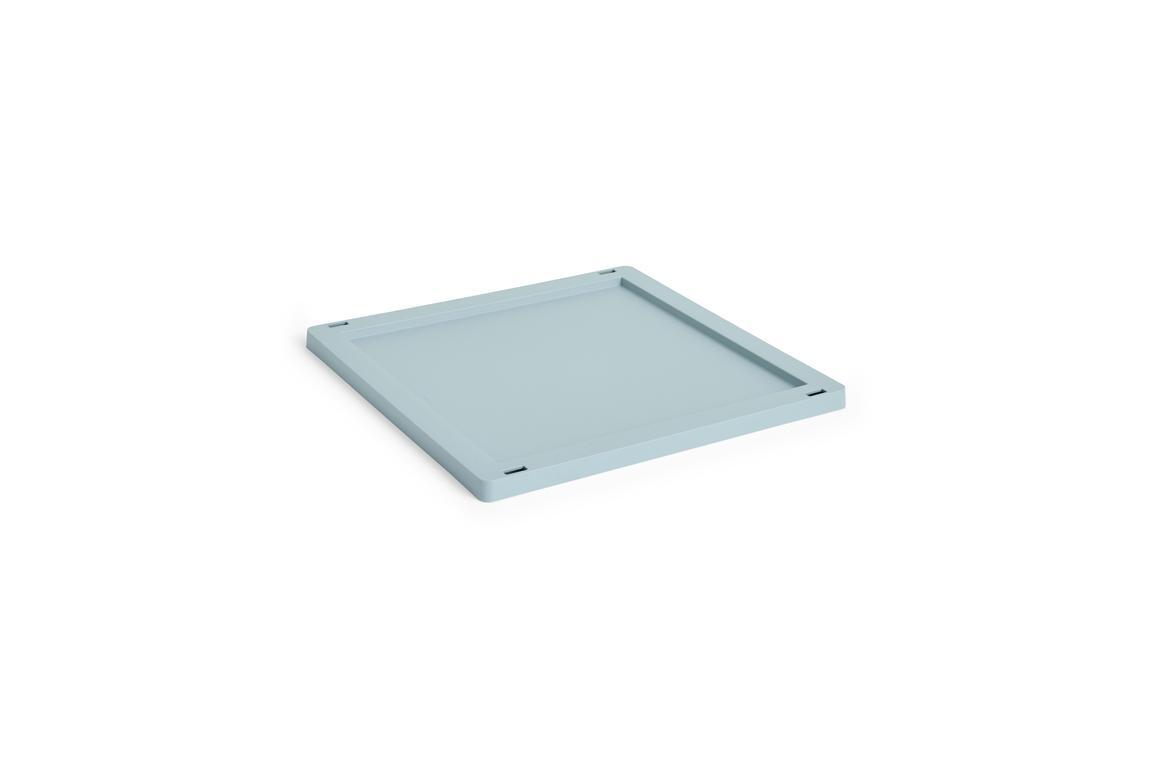 Colour Crate Plastic Square/Cube låg, M - Dusty Blue