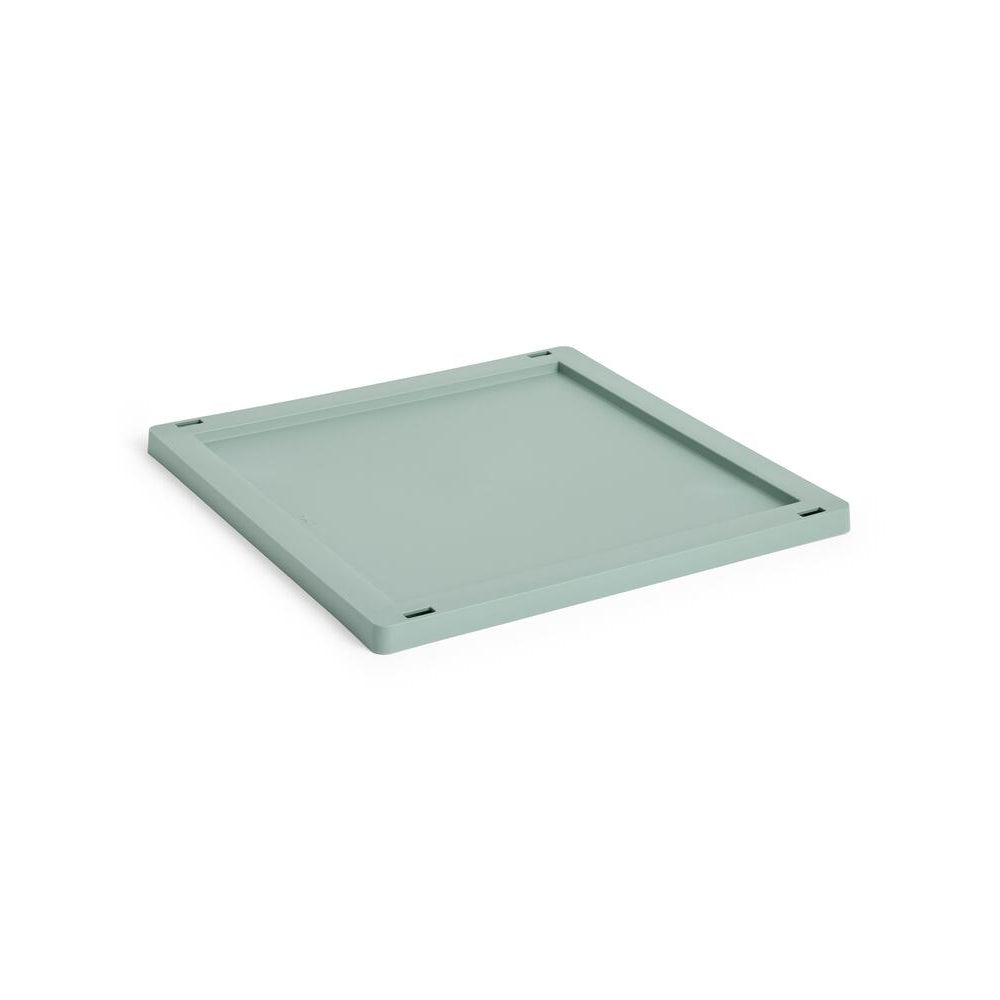 Colour Crate Plastic Square/Cube låg, M - Sage Green