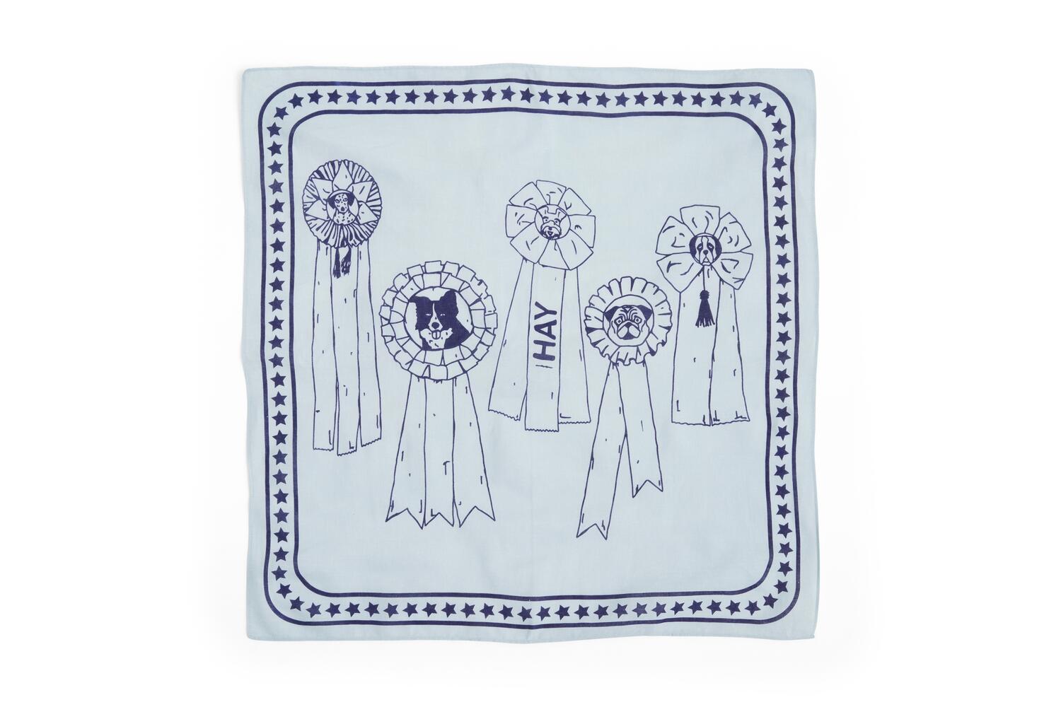 Hundebandana - lys blå