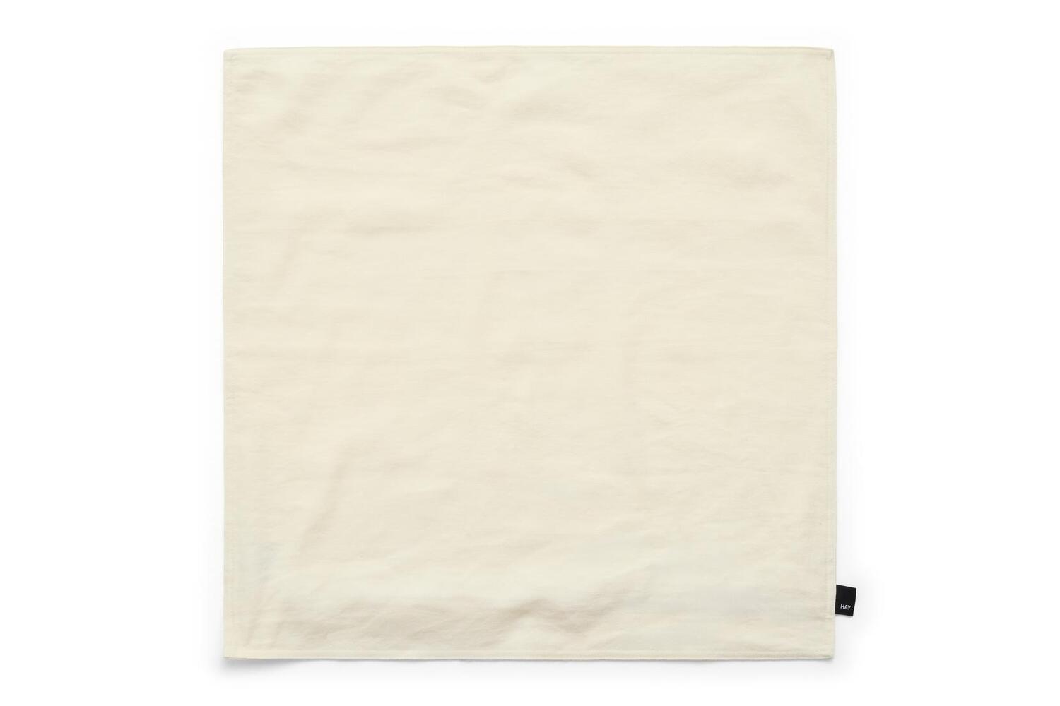 Linen pudebetræk, 60 x 60 cm - creme