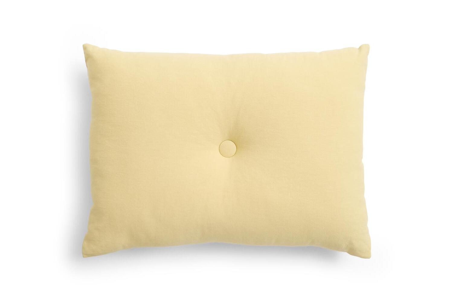 Dot Linen pude, Soft yellow - B60 x H40 cm.