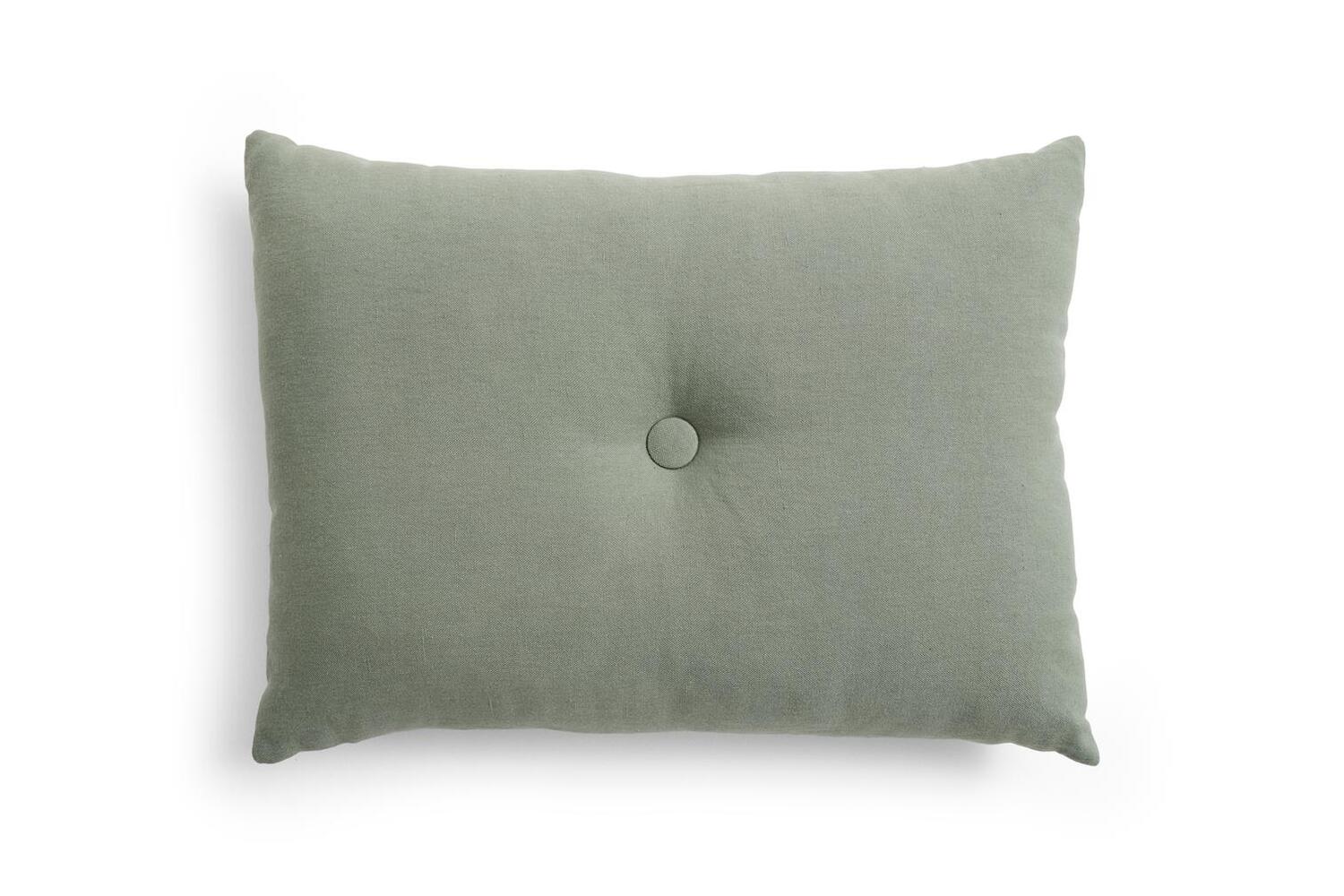 Dot Linen pude, Pine Green - B60 x H40 cm.