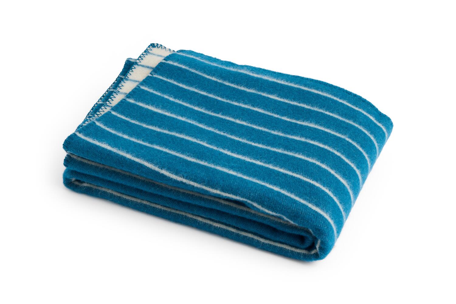 x Jasper Morrison tæppe - Blue with beige stripe