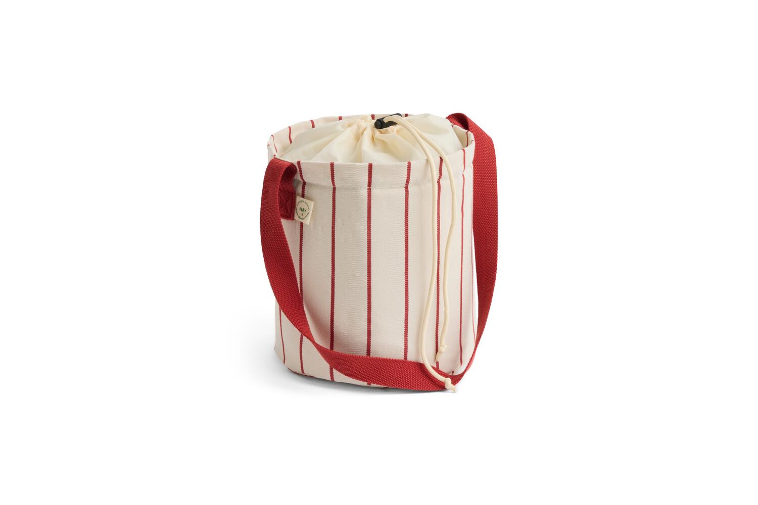 x Jasper Morrison flasketaske - Beige with red stripe
