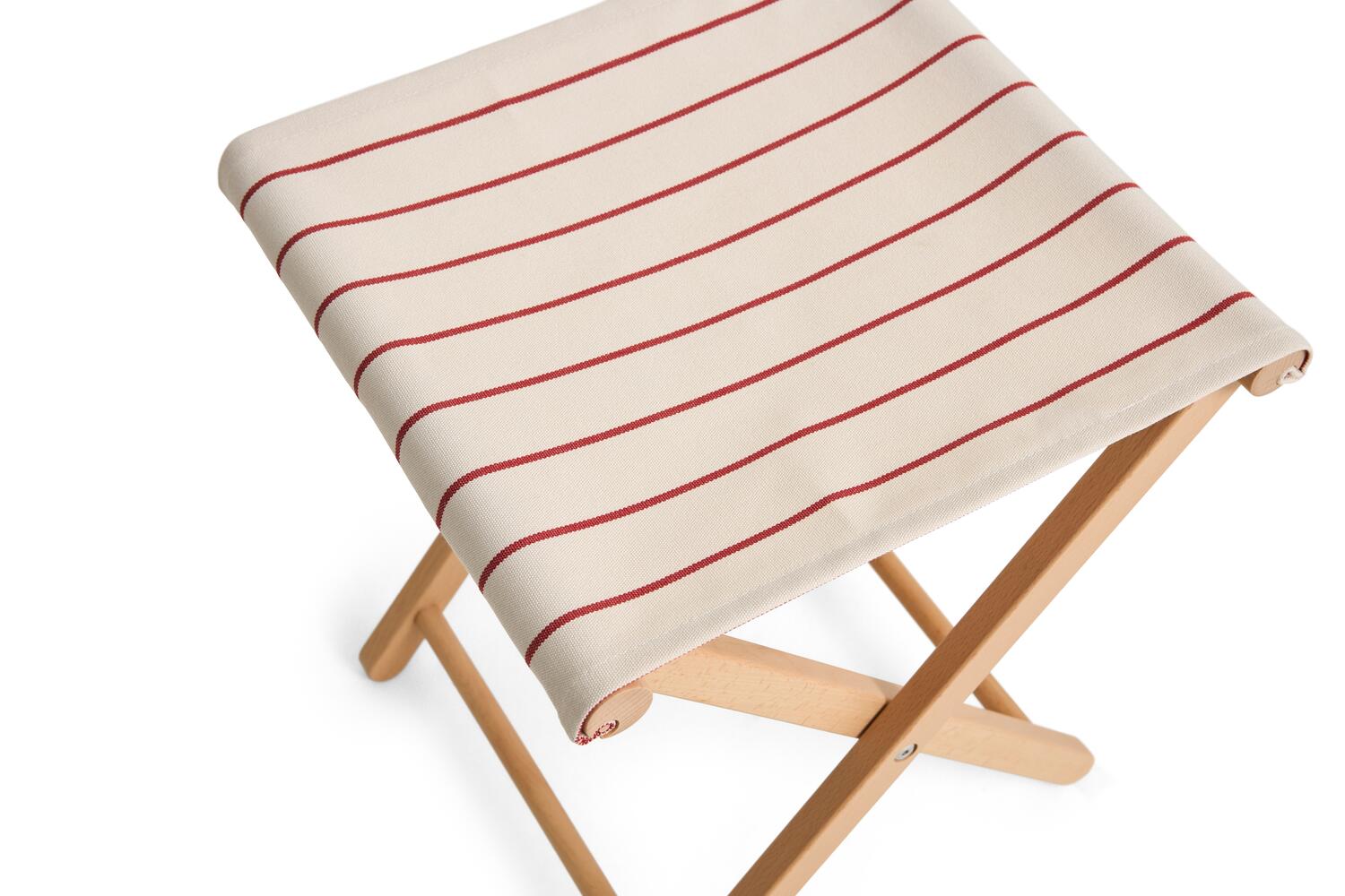 x Jasper Morrison foldeskammel - Beige with red stripe