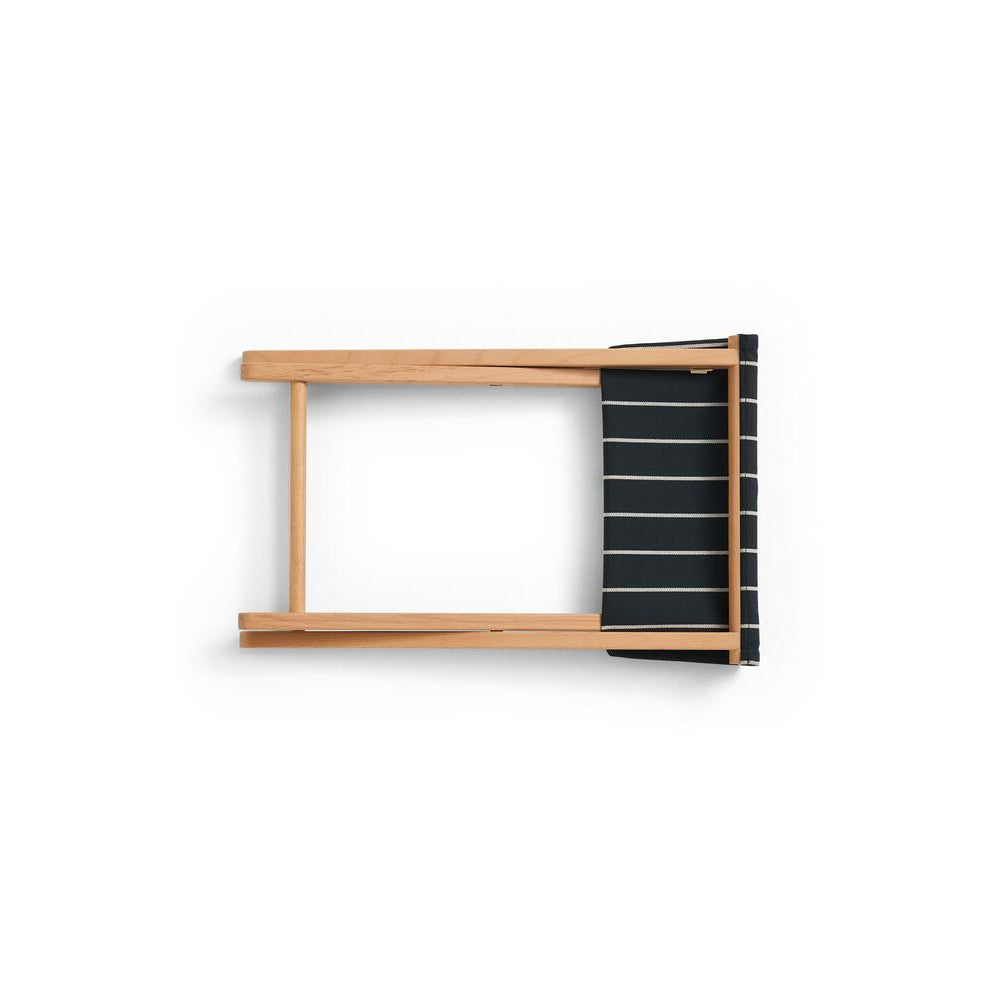 x Jasper Morrison foldeskammel - Black with beige stripe
