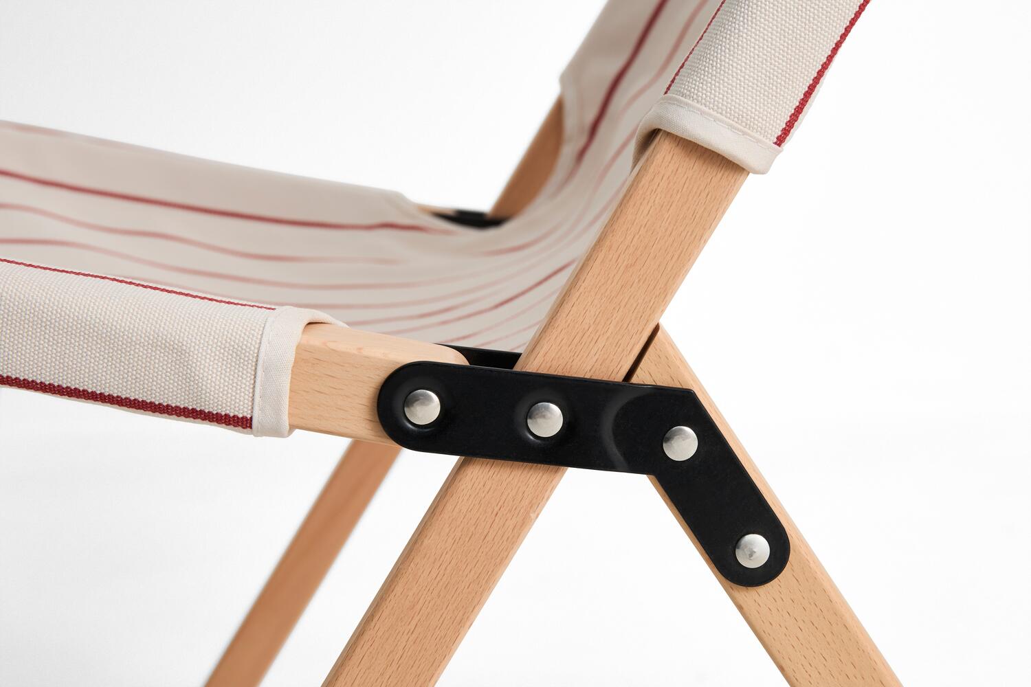 x Jasper Morrison klapstol - Beige with red stripe