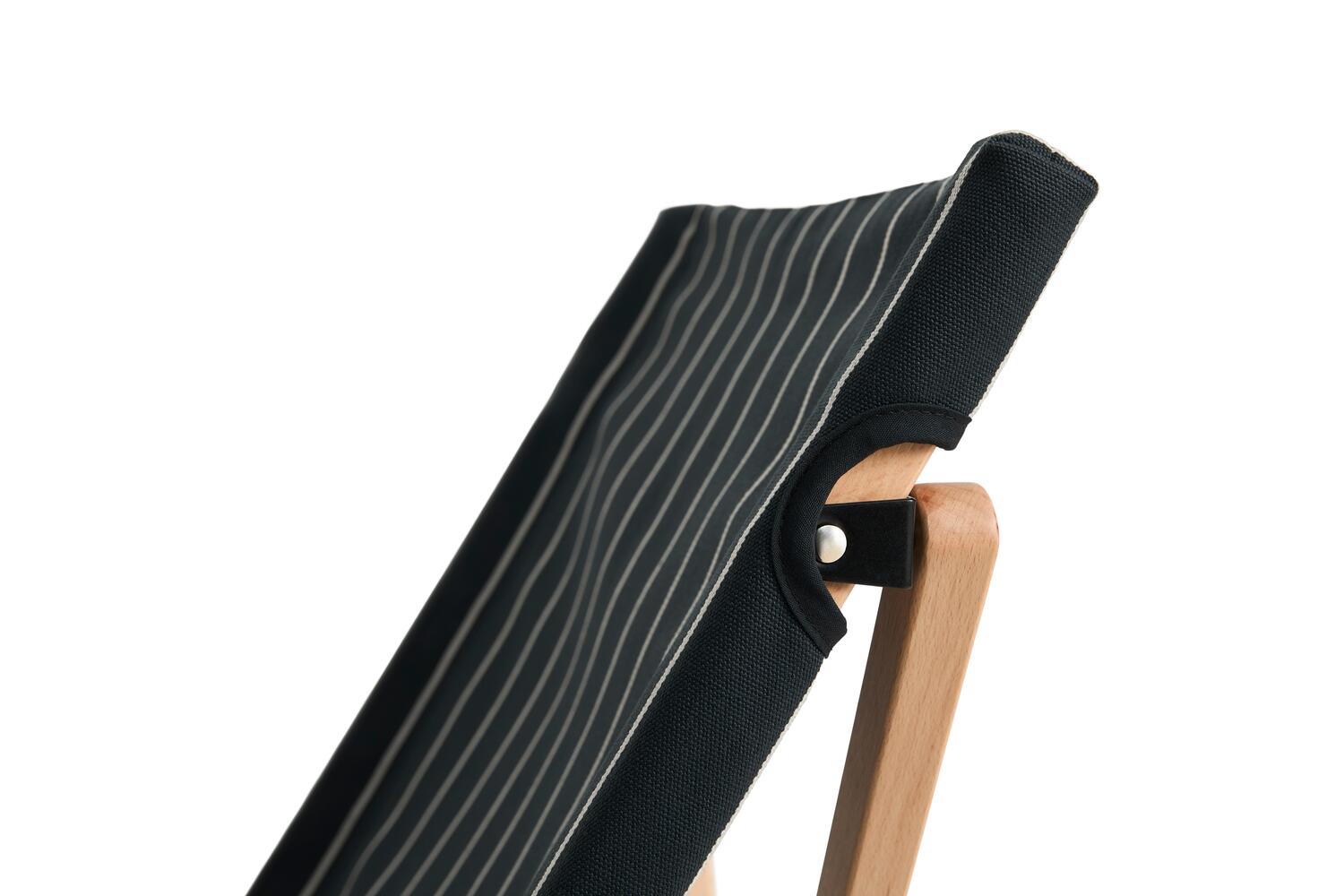 x Jasper Morrison klapstol - Black with beige stripe