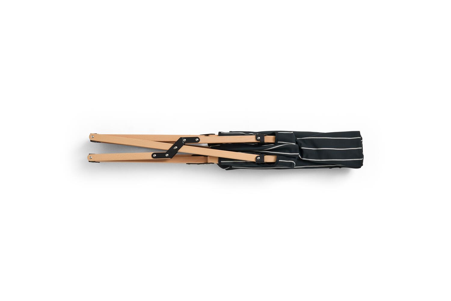 x Jasper Morrison klapstol - Black with beige stripe