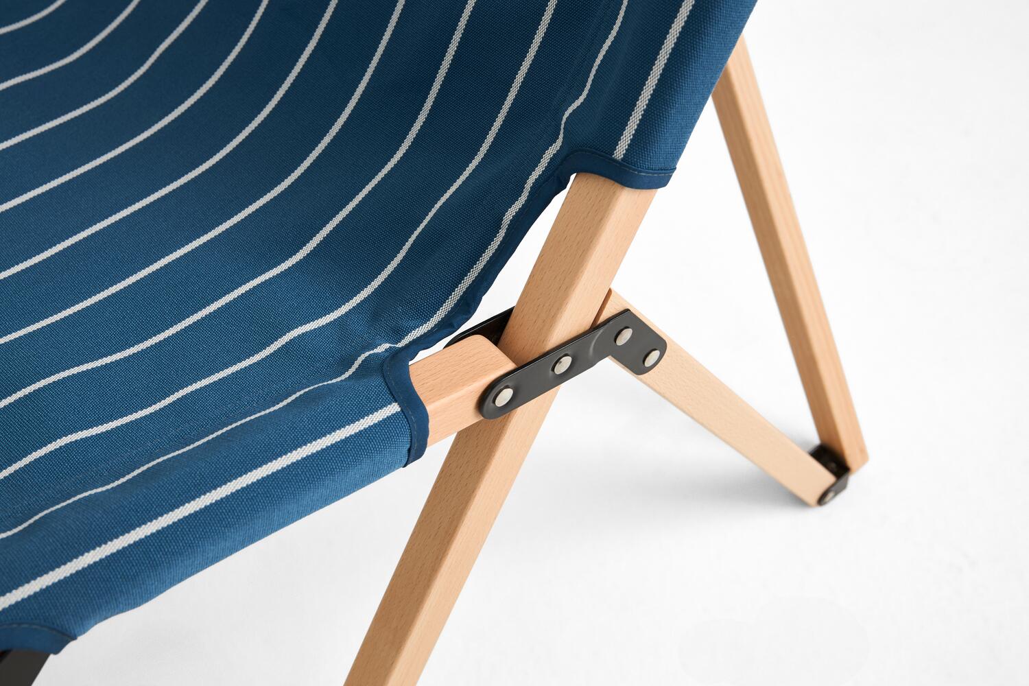 x Jasper Morrison klapstol - Blue with beige stripe