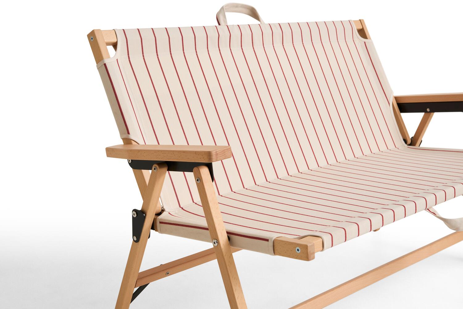 x Jasper Morrison foldesofa - Beige with red stripe