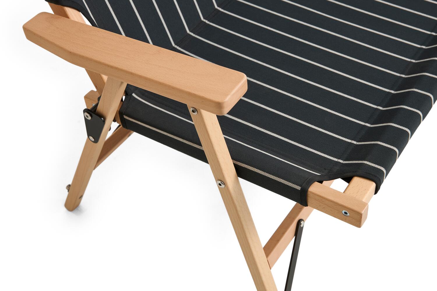 x Jasper Morrison foldesofa - Black with beige stripe