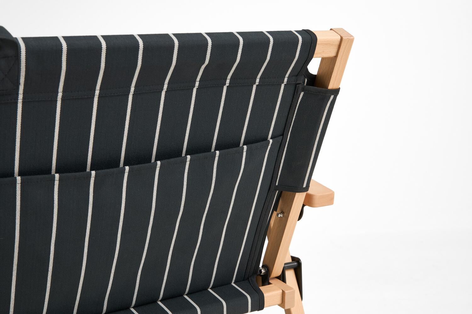 x Jasper Morrison foldesofa - Black with beige stripe