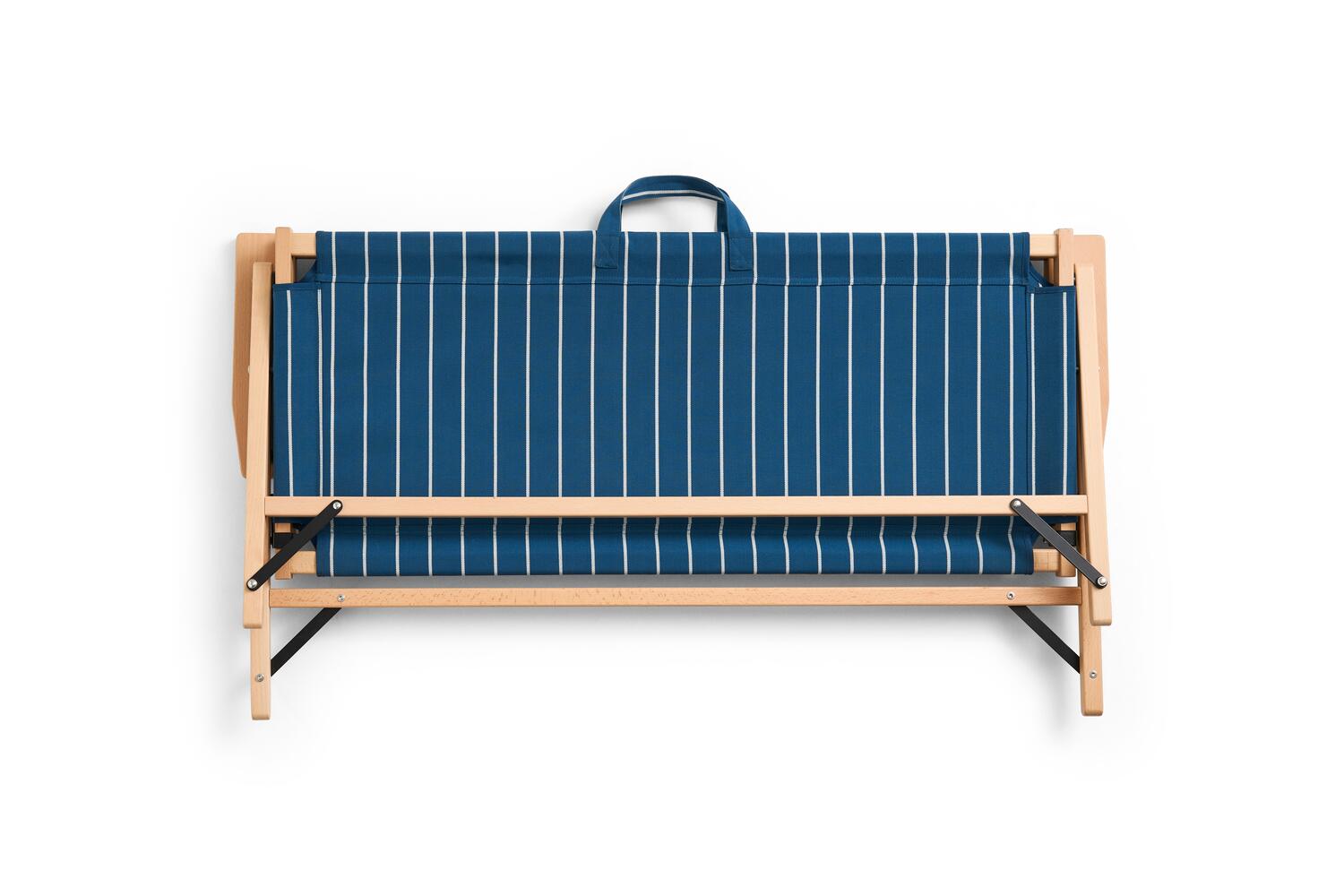 x Jasper Morrison foldesofa - Blue with beige stripe