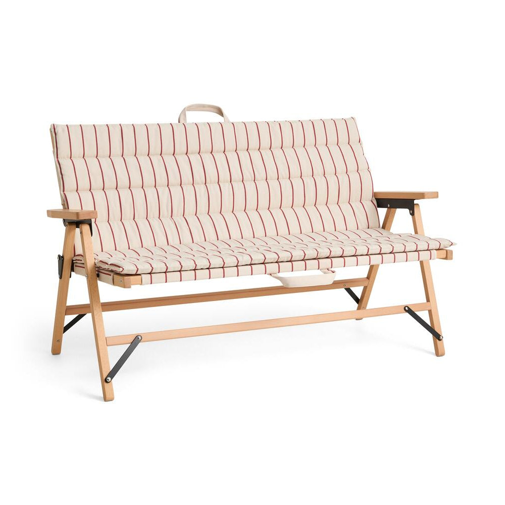 x Jasper Morrison Sofa hynde - Beige with red stripe