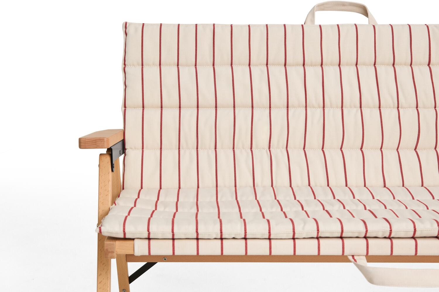 x Jasper Morrison Sofa hynde - Beige with red stripe