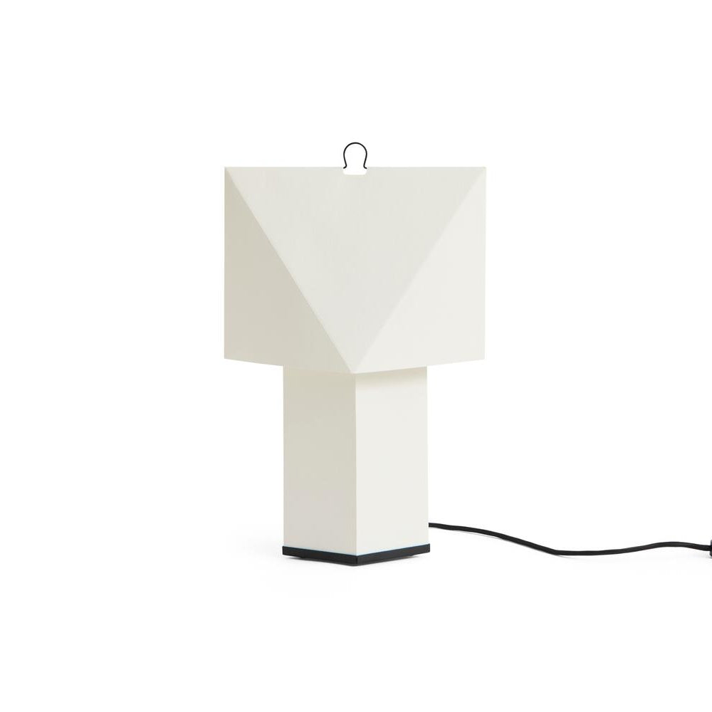 Aplat bordlampe, hvid - H44 cm