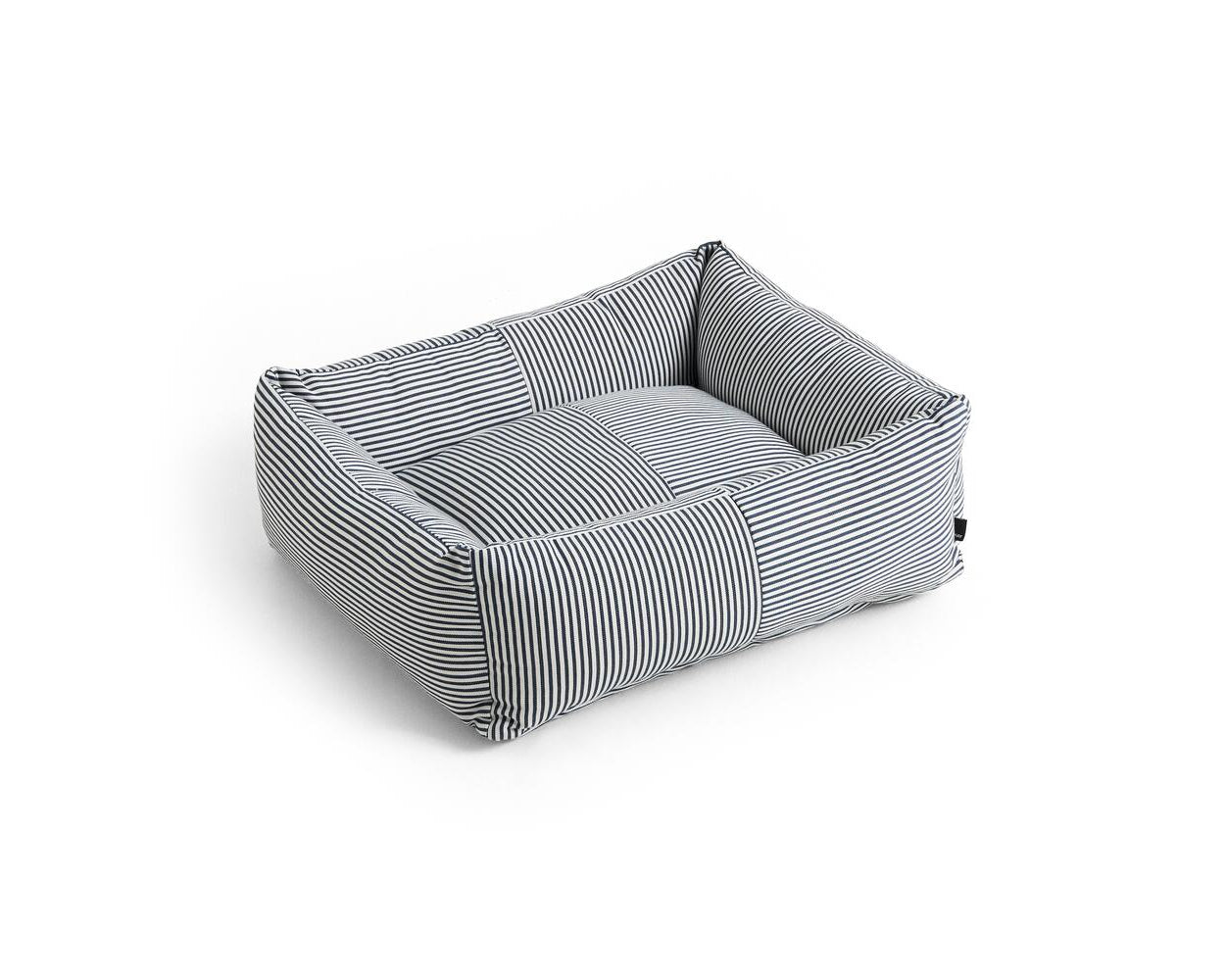 Zip hundekurv, Small - Blue and white stripe