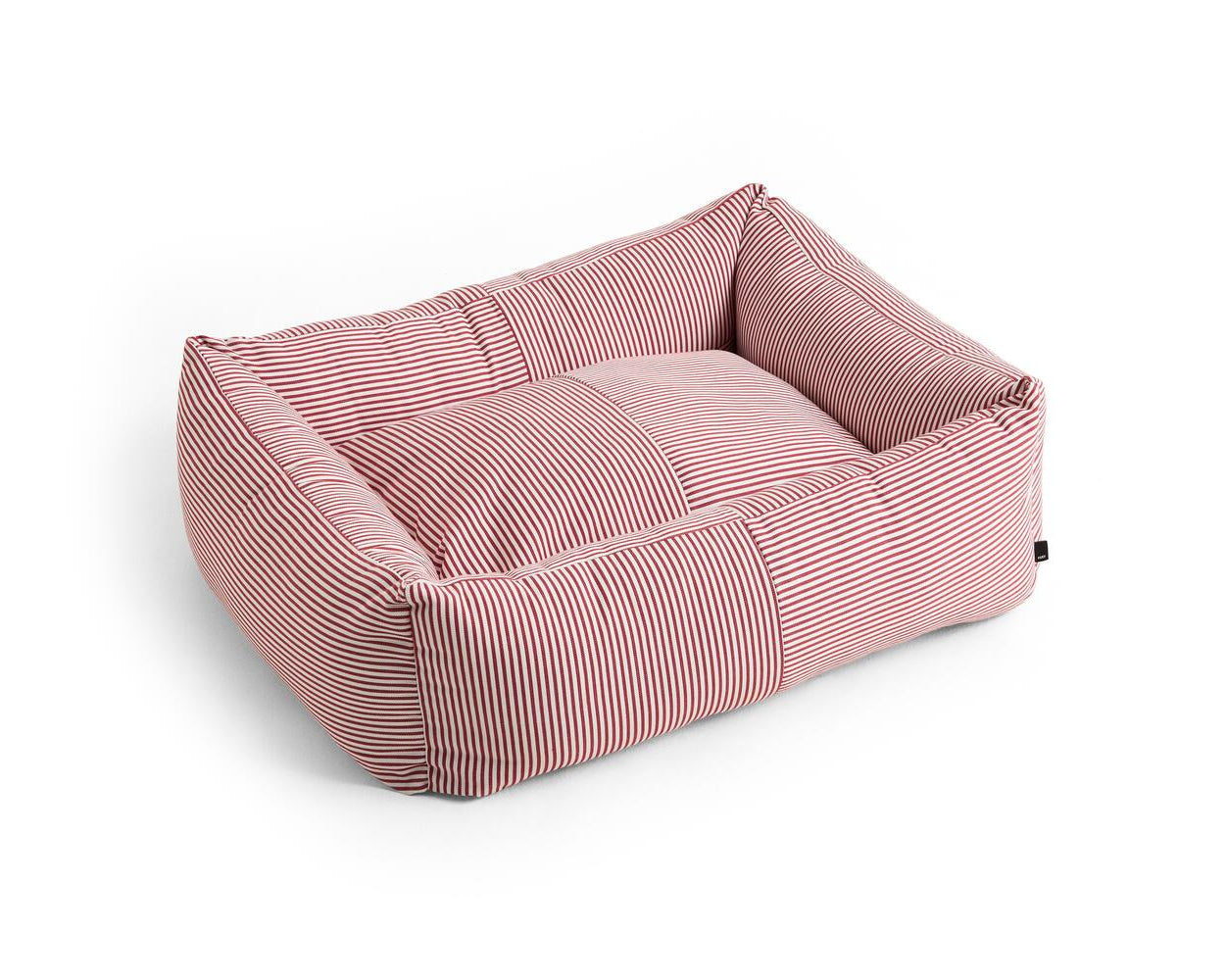 Zip hundekurv, Medium - Red and white stripe