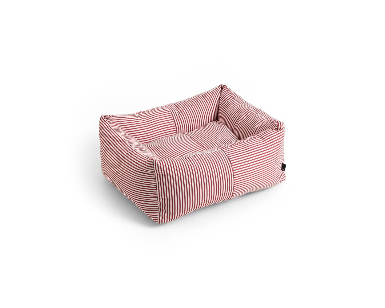 Zip hundekurv, X-Small - Red and white stripe