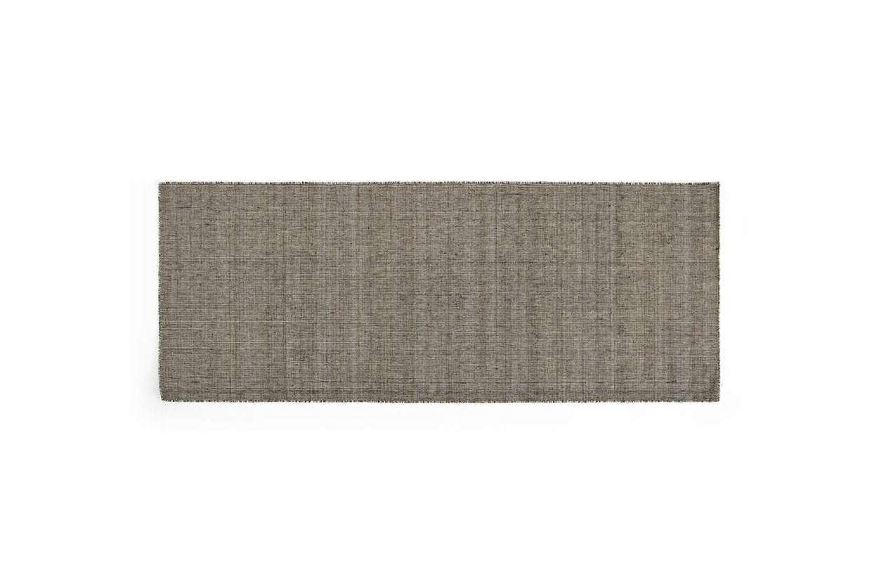 Haze gulvtæppe, 80x200 - sort