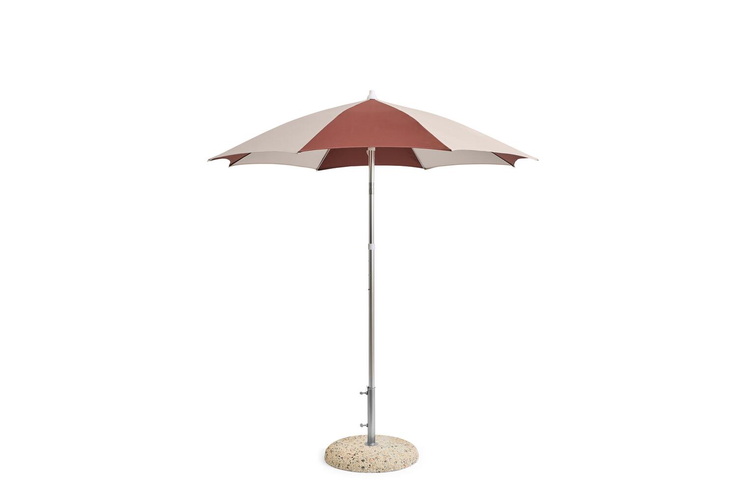 Terrazza Octagon parasol, Ø200 cm - Off-white/Burgundy