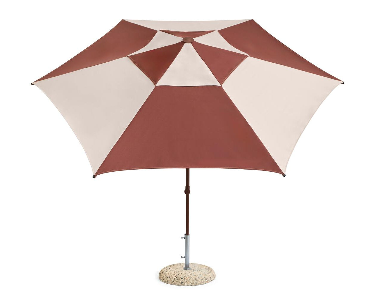 Terrazza Hexagon parasol, Ø300 cm - Off-white/Burgundy