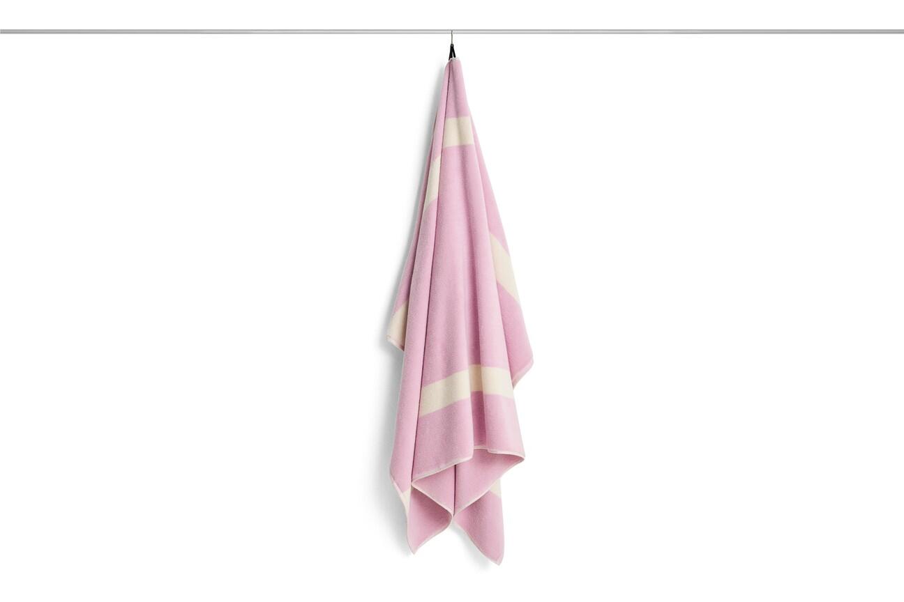 Stripe håndklæde - Cool pink