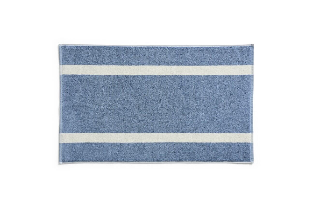 Stripe bademåtte 50x80 cm - Dusty Blue