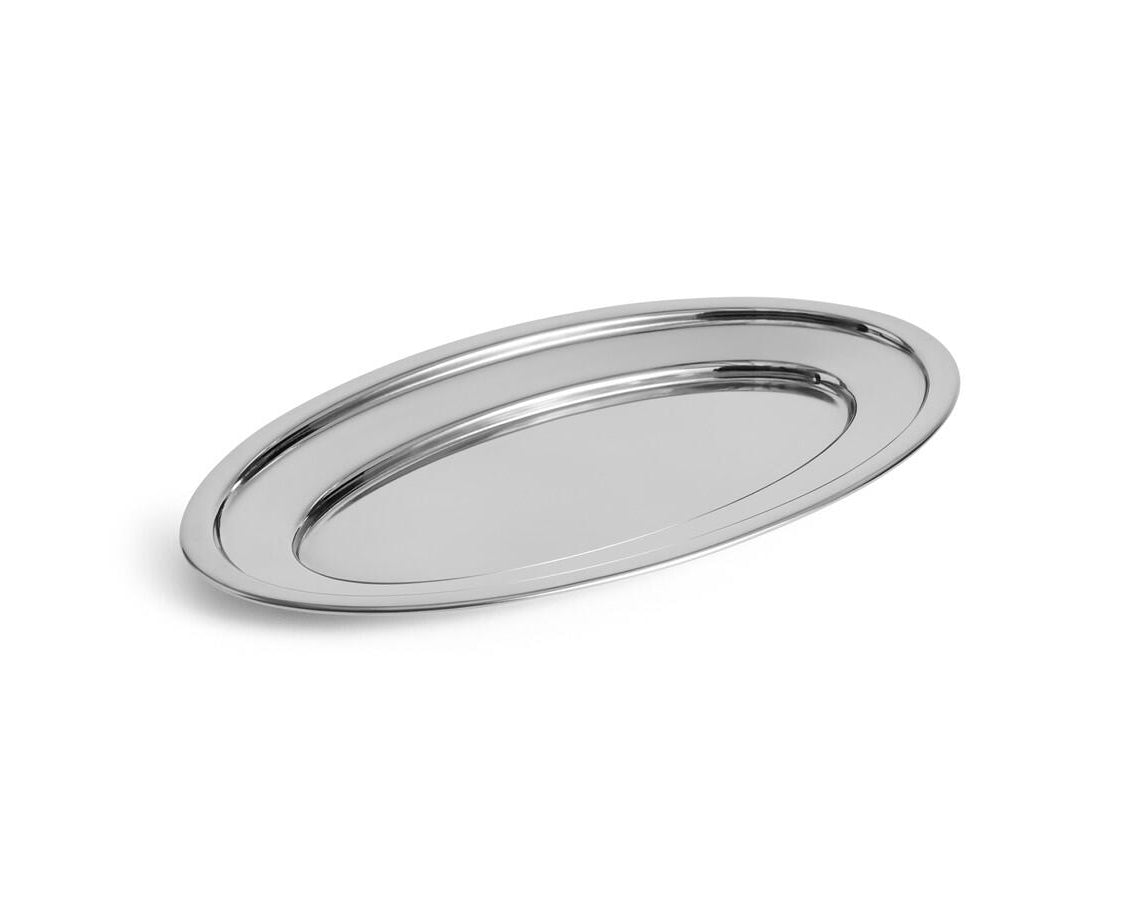 Essential Steel ovalt fad, L30 cm - Stainless steel