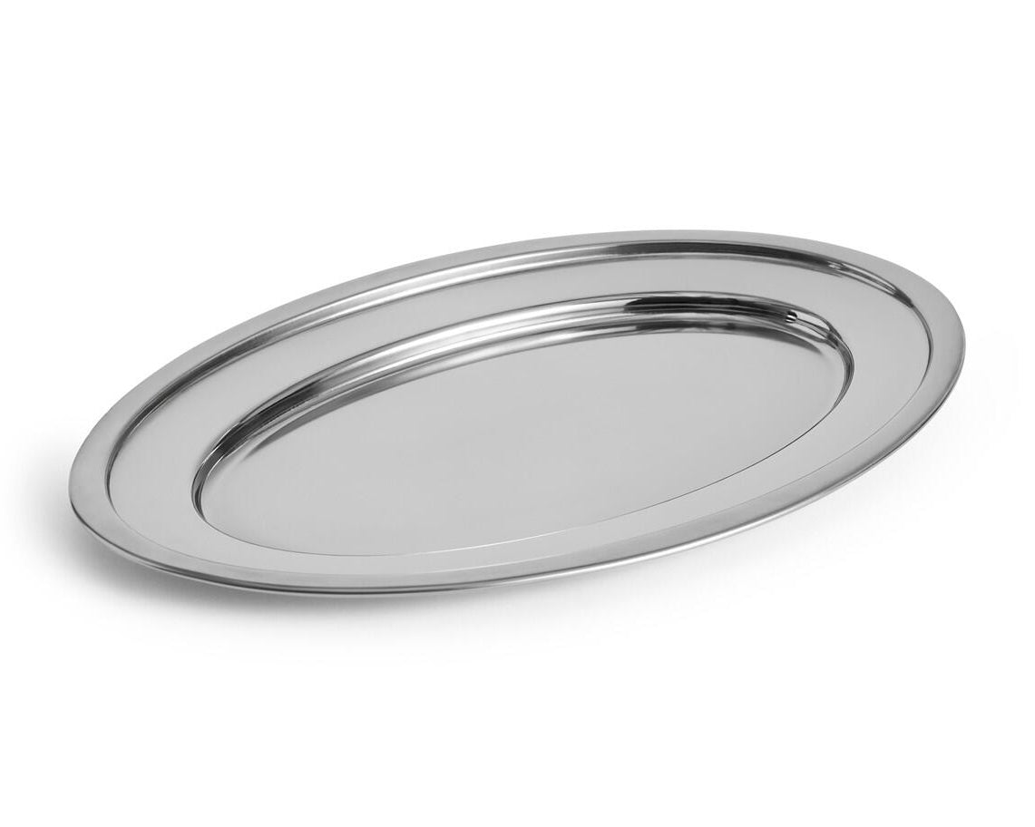 Essential Steel ovalt fad, L37 cm - Stainless steel