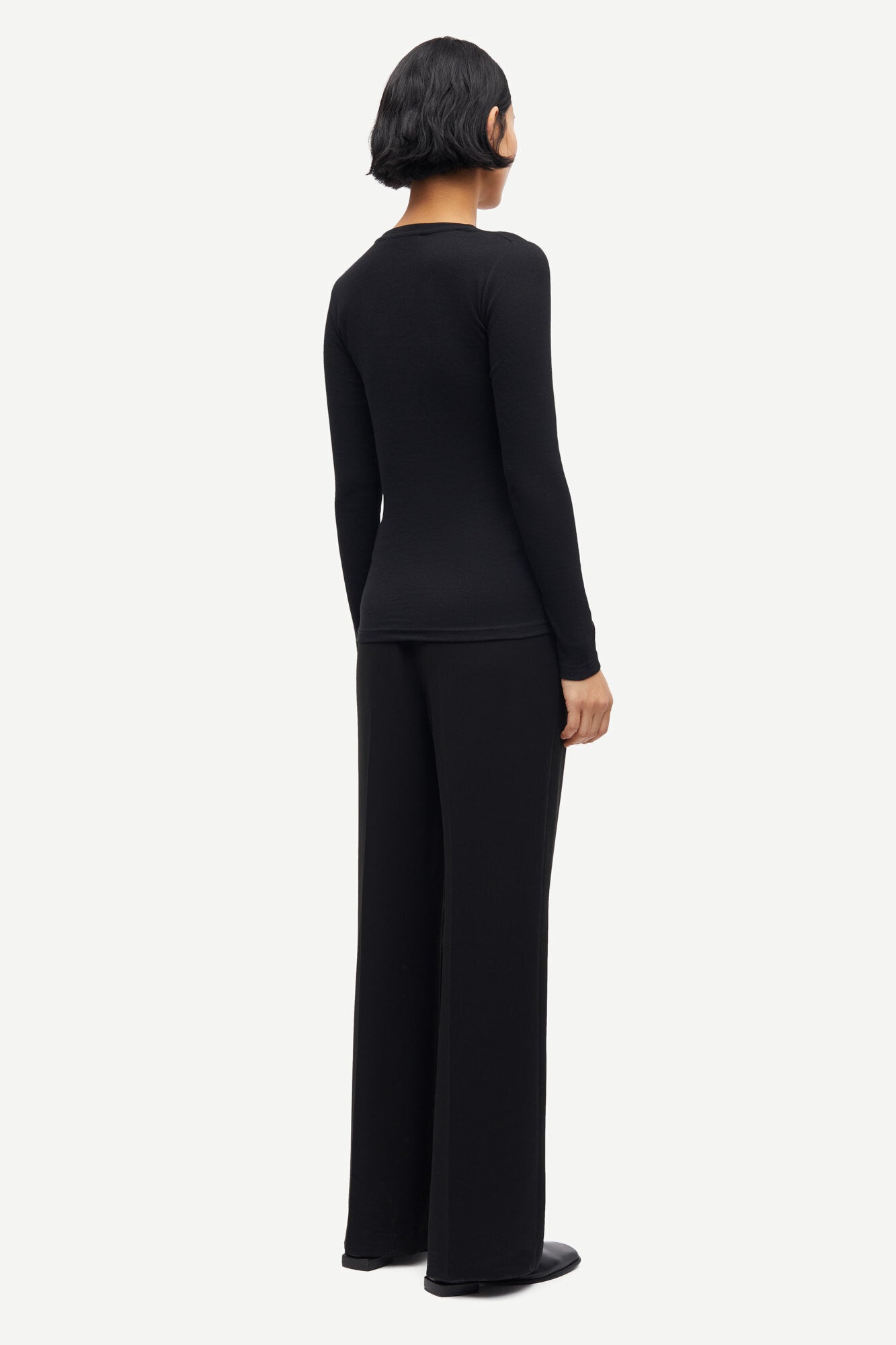 Alexa langærmet t-shirt - sort