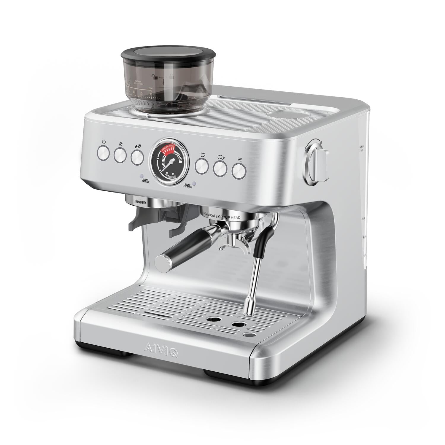 Aspire Brew espressomaskine - sølvfarvet