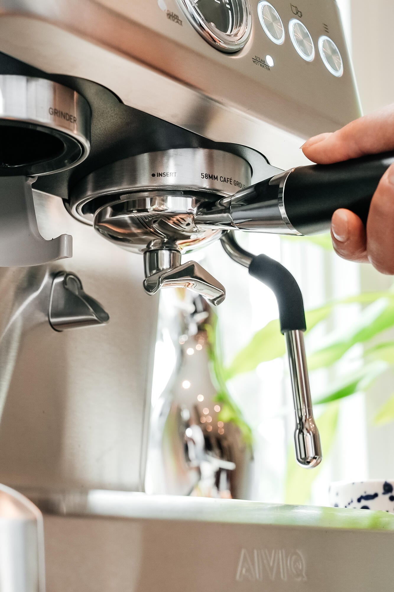 Aspire Brew espressomaskine - sølvfarvet