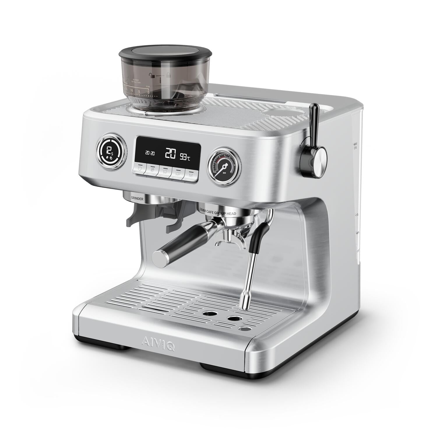 Aspire Advanced espressomaskine - sølvfarvet