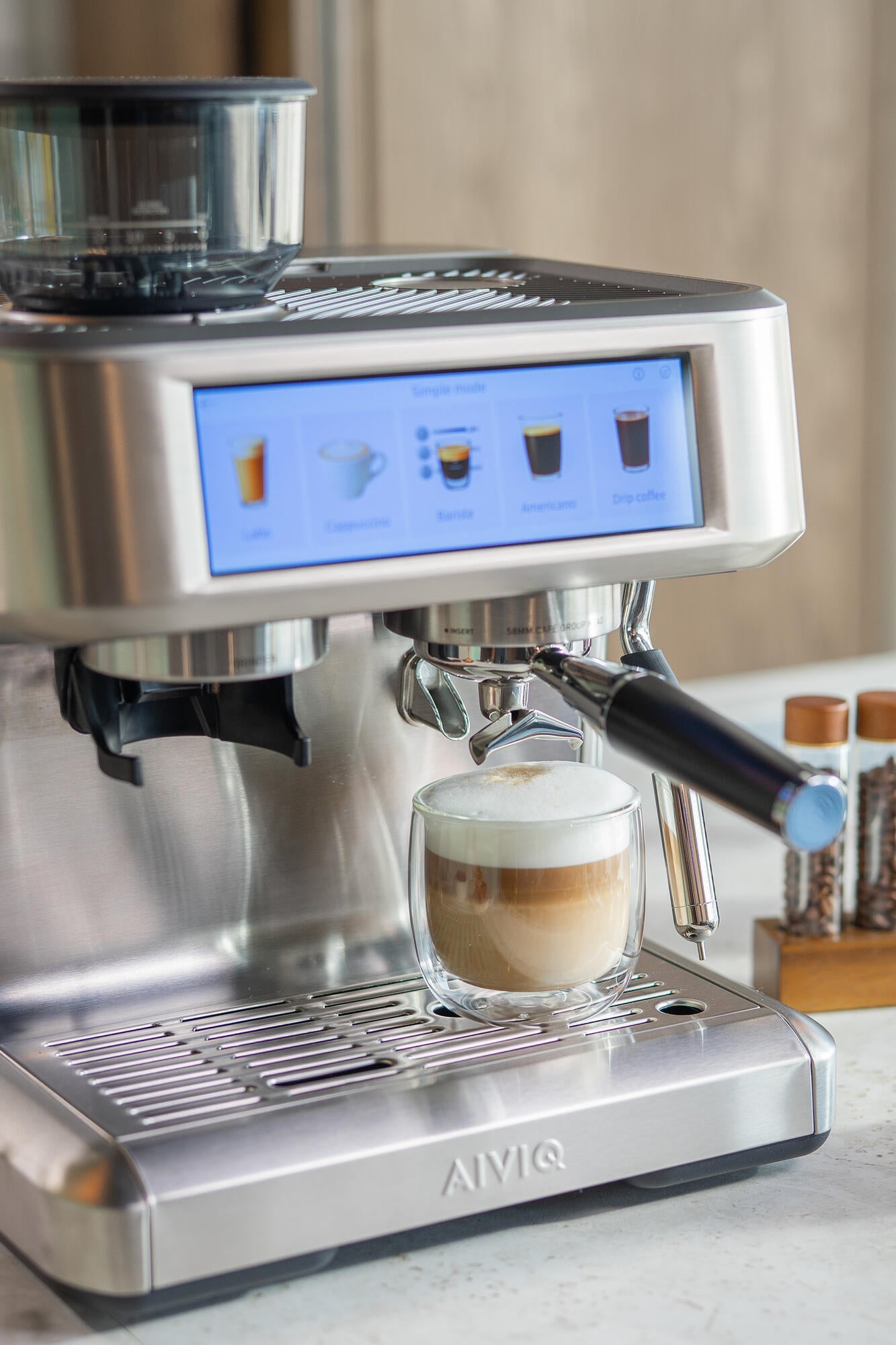 Aspire Expert espressomaskine - sølvfarvet