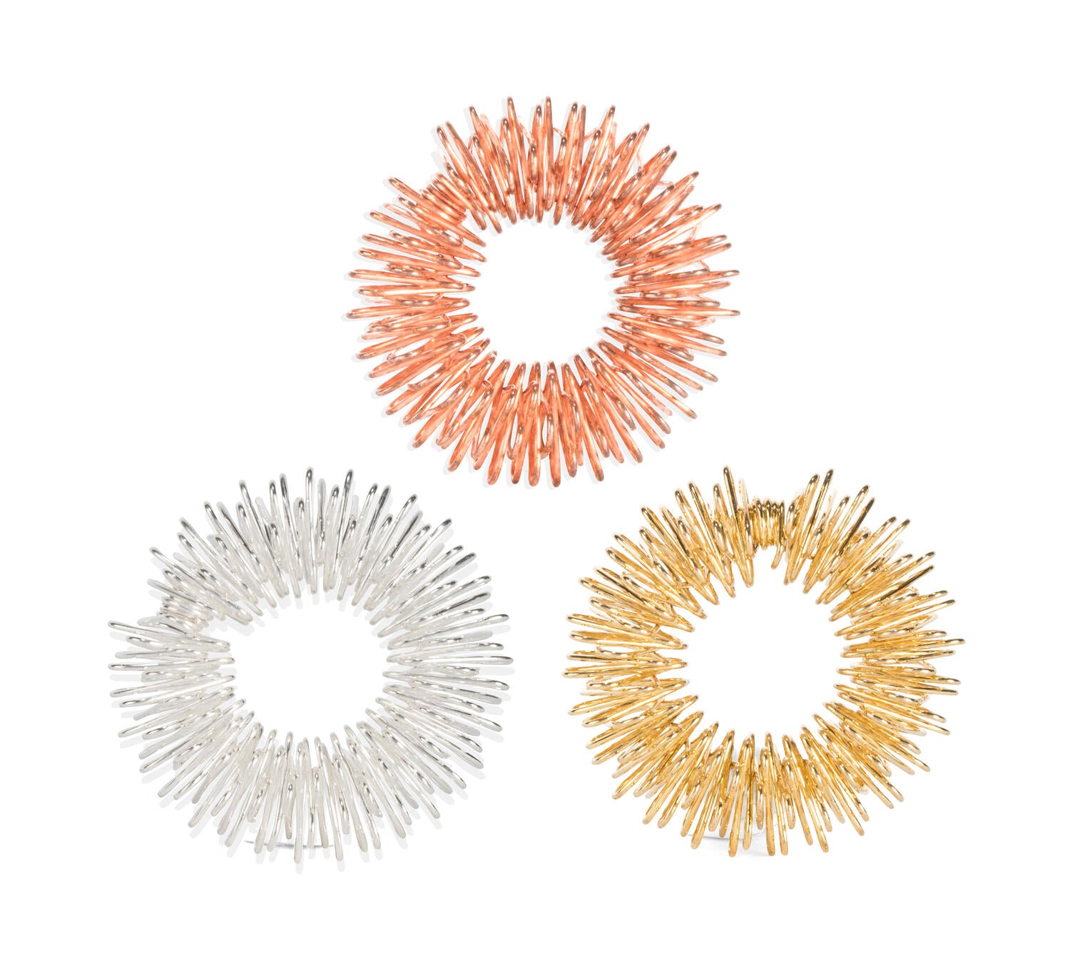 Acupressure ringe - 3 stk