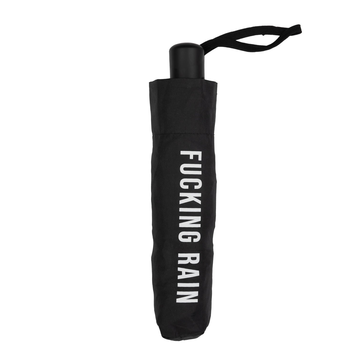 Fucking Rain foldbar paraply - sort